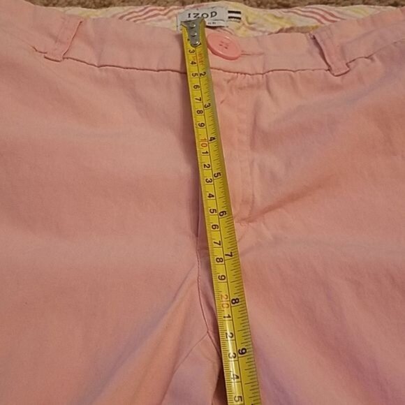 Izod Pants Chino Capri's Pink Cotton Stretch Women's WOMAN'S SIZE 10 - Picture 9 of 14